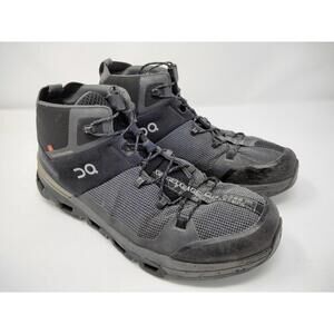 ON Cloud Cloudtrax Waterproof Mens Black Waterproof Hiking Trainer Shoes Sz M9